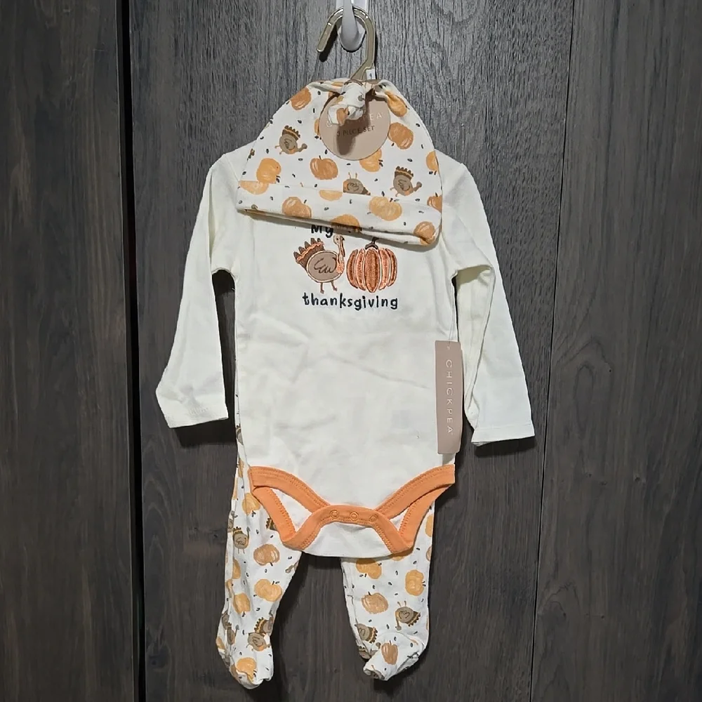 Chick Pea My 1st Thanksgiving Baby Outfit
